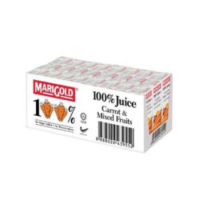 MARIGOLD 100% Juice 200ml - Carrot & Mixed Fruits (1CTN X 24UNIT X 200ML)