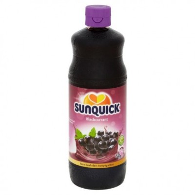 SUNQUICK BLACKCURRANT BTL (700ML  X 6)