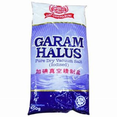 GARAM HALUS CAP UDANG BUMI (1BDL X 12PKT X 450G)