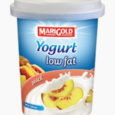 MARIGOLD Low Fat Yogurt - Peach 130g