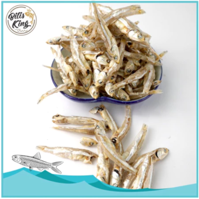 Bilis King Premium Ikan Bilis Mata Biru Gred 5A Belum Kopek (150GM)