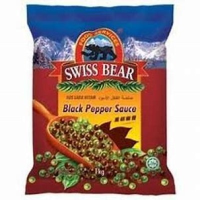 SWISS BEAR BLACK PEPPER SAUCE (1CTN X 12UNIT X 1KG)