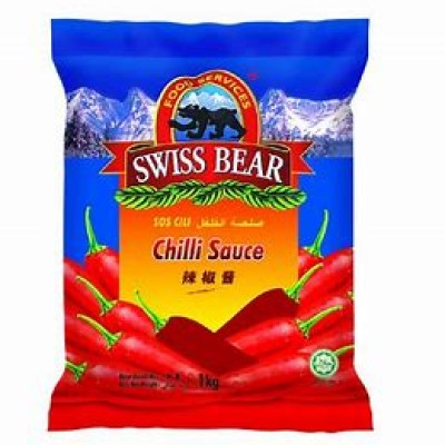 SWISS BEAR CHILI SAUCE SACHET (1CTN X 1000'S X 9G)