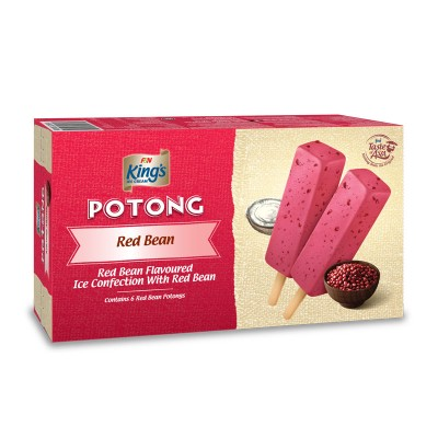 KING'S POTONG RED BEAN MULTIPACK( 1CTN X 12PACK X 6PCS X 60ML )