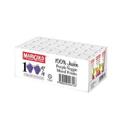 MARIGOLD 100% Juice 200ml - Purple Veggie Mixed Fruits (1CTN X 24UNIT X 200ML)